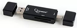 Картрідер Gembird UHB-CR3IN1-01 USB 3.1 Black - фото Картрідер Gembird UHB-CR3IN1-01 USB 3.1 Black