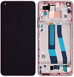 Дисплей Xiaomi Mi 11 Lite 4G, Mi 11 Lite 5G с тачскрином и рамкой, оригинал, Peach Pink - фото Дисплей Xiaomi Mi 11 Lite 4G, Mi 11 Lite 5G с тачскрином и рамкой, оригинал, Peach Pink