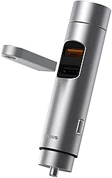 Автомобильное зарядное устройство с быстрой зарядкой Baseus Energy Column 18w QC3.0 2xUSB-A ports car charger silver (CCNLZ-C0S) - фото Автомобильное зарядное устройство с быстрой зарядкой Baseus Energy Column 18w QC3.0 2xUSB-A ports car charger silver (CCNLZ-C0S)