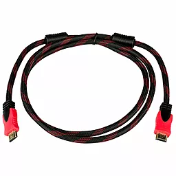 Відеокабель Logicpower HDMI v1.4 1.8m (LP2766) Чорний з червоним