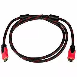 Видеокабель HDMI v1.4 1.8m (LP2766) Черный с красным Logicpower - фото Видеокабель HDMI v1.4 1.8m (LP2766) Черный с красным Logicpower