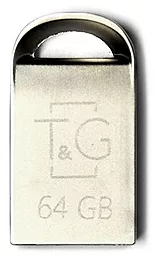 Флешка T&G Metal Series 64GB USB 2.0 (TG107-64G) Silver