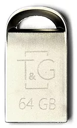 Флешка T&G Metal Series 64GB USB 2.0 (TG107-64G) Silver - фото Флешка T&G Metal Series 64GB USB 2.0 (TG107-64G) Silver