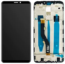 Дисплей Meizu M8 Note, Note 8 (M822) с тачскрином и рамкой, Black