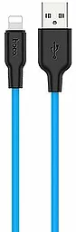 Кабель USB Hoco X21 Plus Silicone Lightning 2m Blue