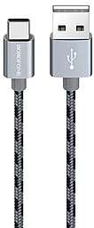 Кабель USB Borofone BX 24 USB Type-C Metal Grey