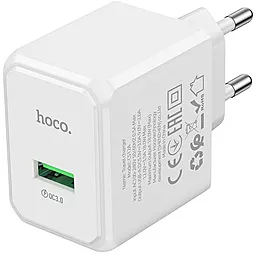 Сетевое зарядное устройство Hoco CS12A 18w QC3.0 home charger white - фото Сетевое зарядное устройство Hoco CS12A 18w QC3.0 home charger white