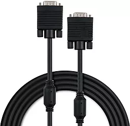 Видеокабель VGA М-М 10 м Black (VCPVGAF10BK) Vinga - фото Видеокабель VGA М-М 10 м Black (VCPVGAF10BK) Vinga