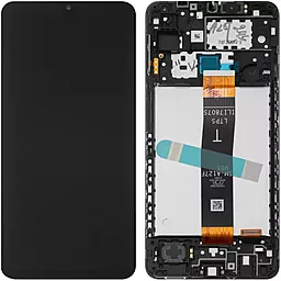 Дисплей Samsung Galaxy A12 A127 з тачскріном і рамкою, оригінал, Black