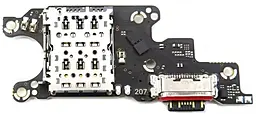 Нижняя плата Xiaomi 13 Lite с разъемом зарядки, Sim-карты и микрофоном - фото Нижняя плата Xiaomi 13 Lite с разъемом зарядки, Sim-карты и микрофоном