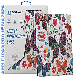 Чехол для планшета BeCover Smart Case для Apple iPad Pro 11" M4 2024 Butterfly (711631) - фото Чехол для планшета BeCover Smart Case для Apple iPad Pro 11" M4 2024 Butterfly (711631)