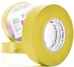 Изолента 3M 0.15мм x 18мм x 20м желтая - фото Изолента 3M 0.15мм x 18мм x 20м желтая