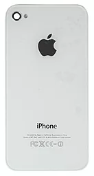 Задняя крышка корпуса Apple iPhone 4S со стеклом камеры White - фото Задняя крышка корпуса Apple iPhone 4S со стеклом камеры White