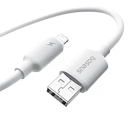 Кабель Baseus Foamed Silicone USB-A - Lightning 12w 2.4a 2м cable White (E0426905) - фото Кабель Baseus Foamed Silicone USB-A - Lightning 12w 2.4a 2м cable White (E0426905)