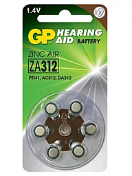 Батарейки GP PR41 (ZA312) (AC312) (DA312) 1шт 1.4 V