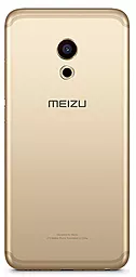 Задняя крышка корпуса Meizu Pro 6 со стеклом камеры Original Gold