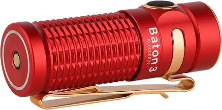 Фонарик аккумуляторный Olight Baton 3 Premium (1x16340) Red - фото 4
