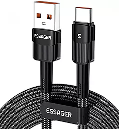 USB Кабель Essager Star 100W 7A 2M USB Type-C cable black (EXCT-XCA01)