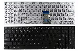 Клавіатура для ноутбуку Asus N592 series без рамки з підсвіткою чорна