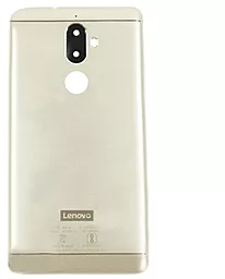 Задняя крышка корпуса Lenovo K8 Note со стеклом камеры Fine Gold - фото Задняя крышка корпуса Lenovo K8 Note со стеклом камеры Fine Gold