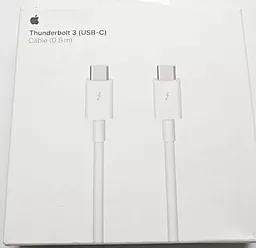 Відеокабель Apple USB Type-C Thunderbolt 3 Cable 0.8м White (MQ4H2ZM/A) - мініатюра 4