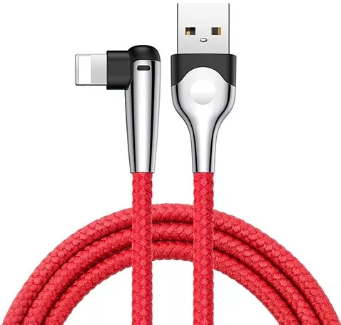 Кабель Baseus MVP Mobile Game USB-A - Lightning 12w 2.4a 1м cable Red (CALMVP-D09) - фото 3