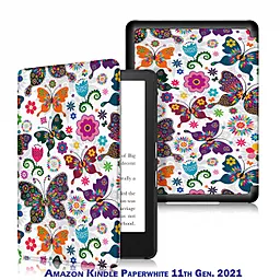Чехол для планшета BeCover Smart Case для Amazon Kindle Paperwhite 11th Gen. 2021 Butterfly (707210) - фото Чехол для планшета BeCover Smart Case для Amazon Kindle Paperwhite 11th Gen. 2021 Butterfly (707210)
