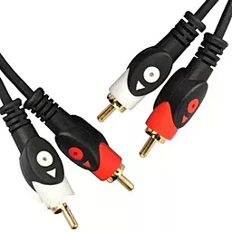 Аудіо кабель EasyLife 2xRCA M/M Cable 2 м black - мініатюра 2