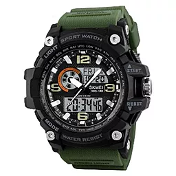 Часы наручные SKMEI 1283AG Army Green - фото Часы наручные SKMEI 1283AG Army Green