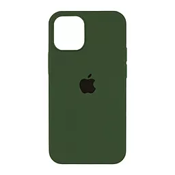 Чохол Silicone Case Full для Apple iPhone 12, iPhone 12 Pro Forest Green