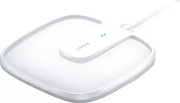 Бездротовий (індукційний) зарядний пристрій швидкої QI зарядки Usams CD153 Ultra-thin Magnetic Wireless Charger 15W White