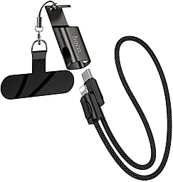 Кабель Hoco X126 USB Type-C - Lightning 30w 3a 0.35м PD cable Black