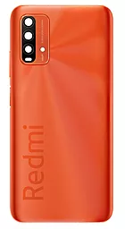 Задняя крышка корпуса Xiaomi Redmi 9T со стеклом камеры Original Sunrise Orange - фото Задняя крышка корпуса Xiaomi Redmi 9T со стеклом камеры Original Sunrise Orange