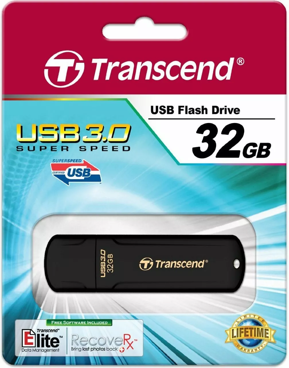 Флешка Transcend JetFlash 700 32Gb (TS32GJF700) Black - фото 3