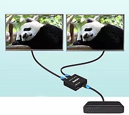 Видео сплиттер MT-VIKI HDMI 1x2 v1.4 4k 30hz Black - миниатюра 6