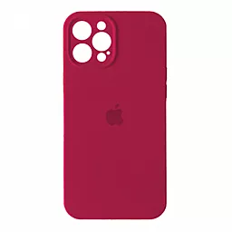 Чехол Silicone Case Full Camera для Apple iPhone 15 Pro Max rose red