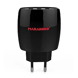 Сетевое зарядное устройство Marakoko MA5 3USB 17W Charge Black