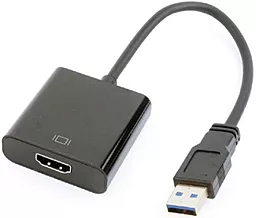 Видео переходник (адаптер) Cablexpert DisplayPort - HDMI Black (AB-DPM-HDMIF-002) - миниатюра 2