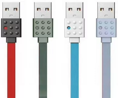 Кабель Remax Proda Lego USB-A - micro USB 10.5w 1.2м cable Blue (PC-01m) - фото 4