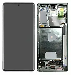 Дисплей Samsung Galaxy Note 20 N980, N981 с тачскрином и рамкой, (TFT, без функции отпечатка пальца), Grey - фото Дисплей Samsung Galaxy Note 20 N980, N981 с тачскрином и рамкой, (TFT, без функции отпечатка пальца), Grey