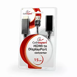 Видео переходник (адаптер) Cablexpert HDMI - DisplayPort - USB 0.15m черный (DSC-HDMI-DP) - миниатюра 2