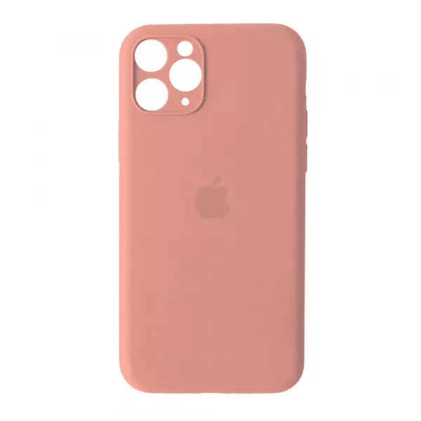 Чехол Silicone Case Full Camera для Apple iPhone 11 Pro Max Light Pink - фото 1