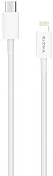 Кабель Walker C830 USB Type-C - Lightning 22.5 3a 1м PD cable white - фото Кабель Walker C830 USB Type-C - Lightning 22.5 3a 1м PD cable white