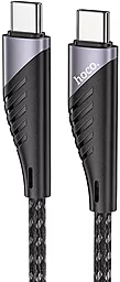 Кабель Hoco U95 Freeway USB Type-C - Type-C 60w 3a 1м PD cable Black - фото Кабель Hoco U95 Freeway USB Type-C - Type-C 60w 3a 1м PD cable Black