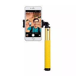 Моноподы, селфи-палки Momax Selfie Hero 70cm Yelow/Gold (KMS6L) - фото Моноподы, селфи-палки Momax Selfie Hero 70cm Yelow/Gold (KMS6L)