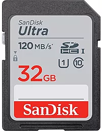 Карта пам'яті SanDisk SDHC 32GB Ultra Class 10 UHS-I U1 (SDSDUN4-032G-GN6IN)