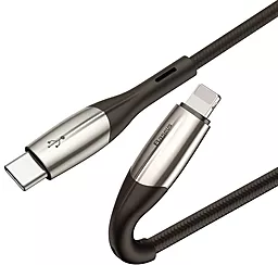 USB PD Кабель Baseus Horizontal 28W USB Type-C - Lightning Cable Black (CATLSP-01) - мініатюра 4
