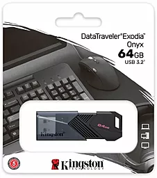 Флешка Kingston 64 GB DataTraveler Exodia Onyx USB 3.2 Gen 1 Black (DTXON/64GB) - мініатюра 11