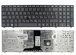 Клавіатура для ноутбуку HP EliteBook 8760W 8770W Прямий Enter PointStick графітова