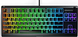 Клавиатура Steelseries Apex 3 TKL RU (SS64817) Black - фото Клавиатура Steelseries Apex 3 TKL RU (SS64817) Black